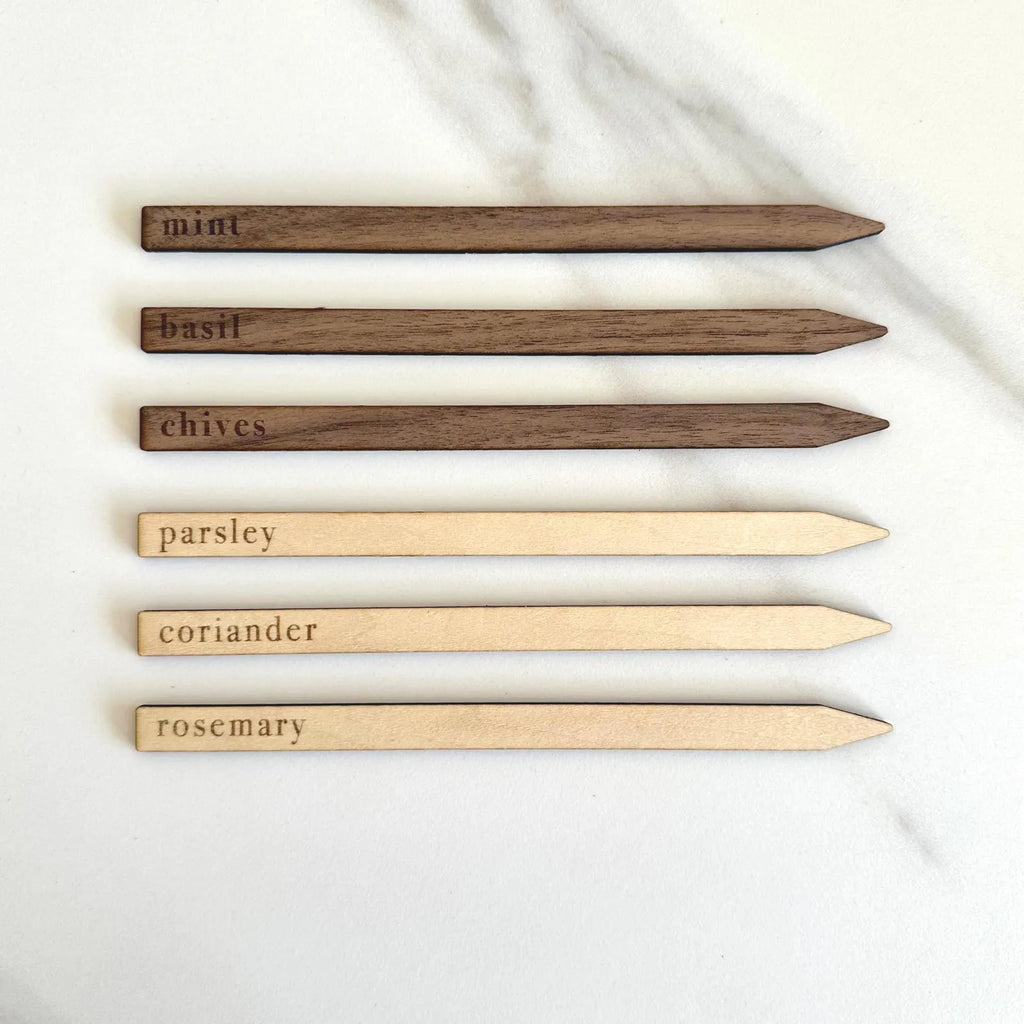 Wooden Herb Plant Markers