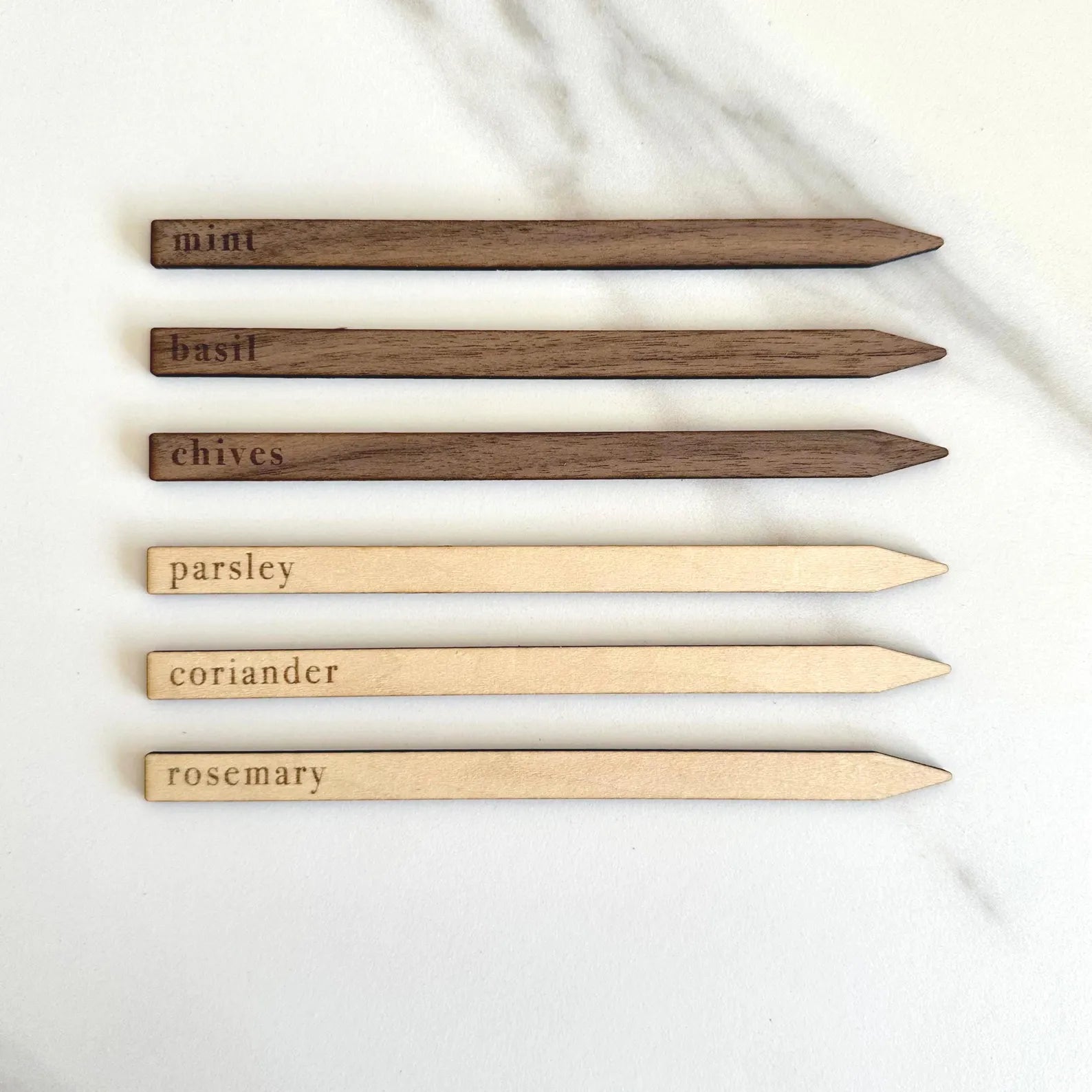 Wooden Herb Plant Markers