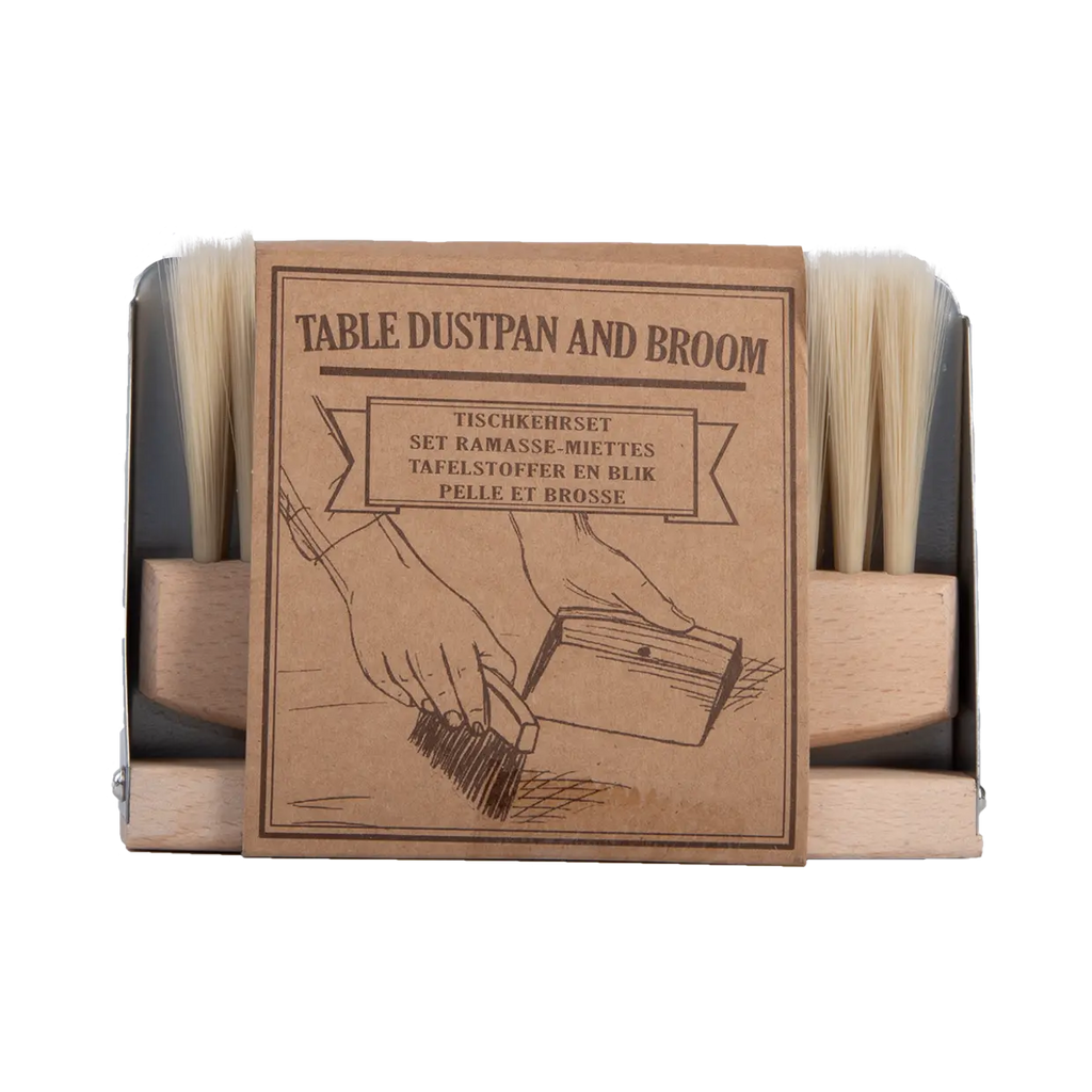 Table Dustpan and Broom - wood