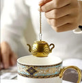 Tea Infuser | Golden Teapot with chain
