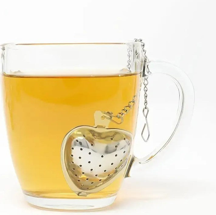 Tea Infuser - Heart shaped with chain